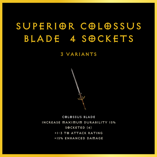 Superior Colossus Blade & 4 Sockets