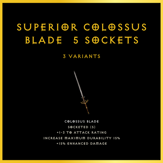 Superior Colossus Blade & 5 Sockets