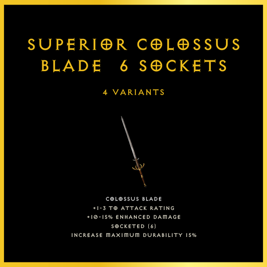 Superior Colossus Blade & 6 Sockets