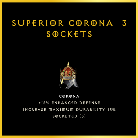 Superior Corona & 3 Sockets