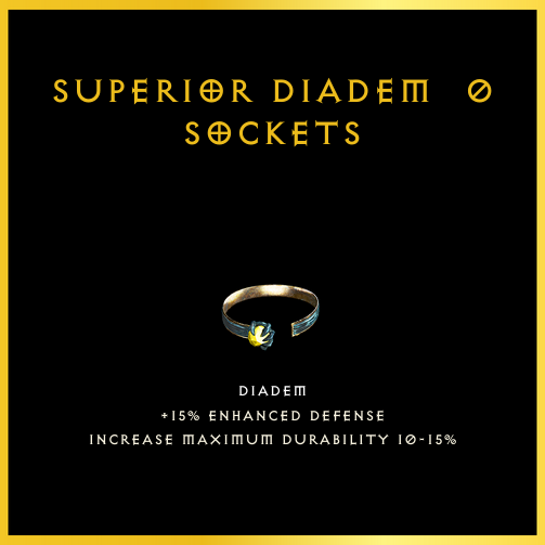 Superior Diadem & 0 Sockets