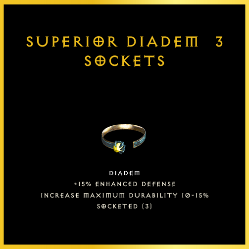 Superior Diadem & 3 Sockets