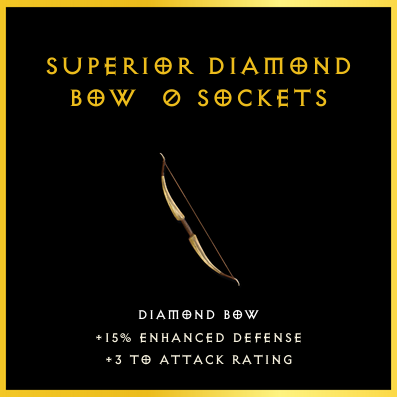 Superior Diamond Bow & 0 Sockets