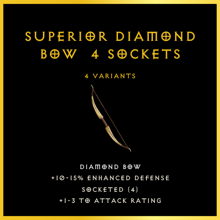 Superior Diamond Bow & 4 Sockets