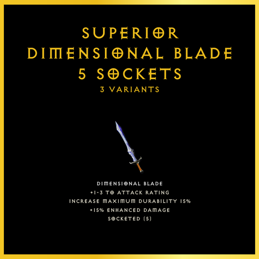 Superior Dimensional Blade & 5 Sockets