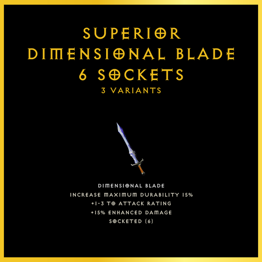 Superior Dimensional Blade & 6 Sockets