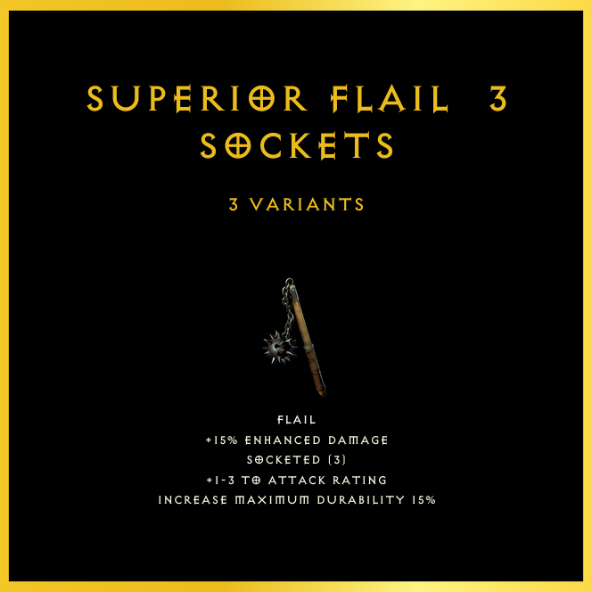 Superior Flail & 3 Sockets