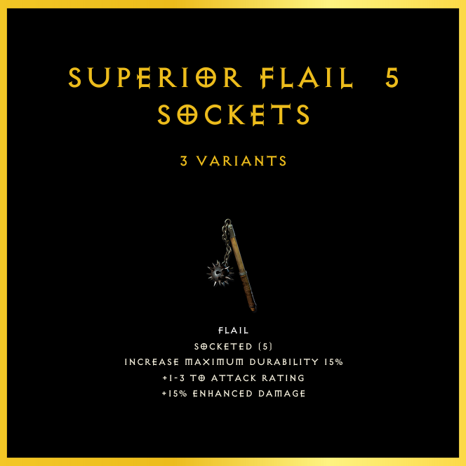 Superior Flail & 5 Sockets