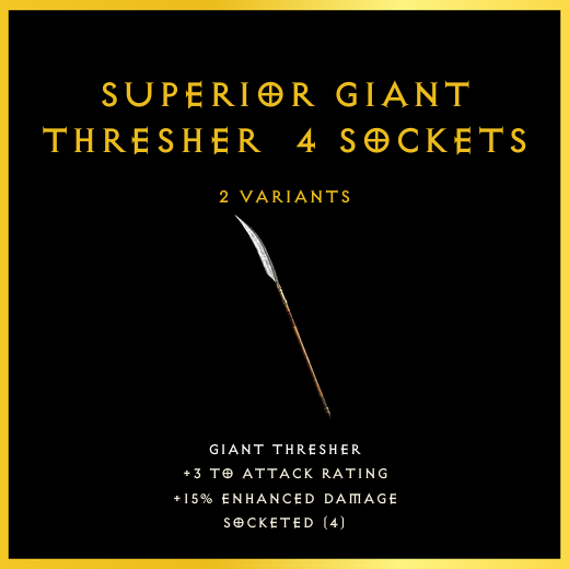 Superior Giant Thresher & 4 Sockets