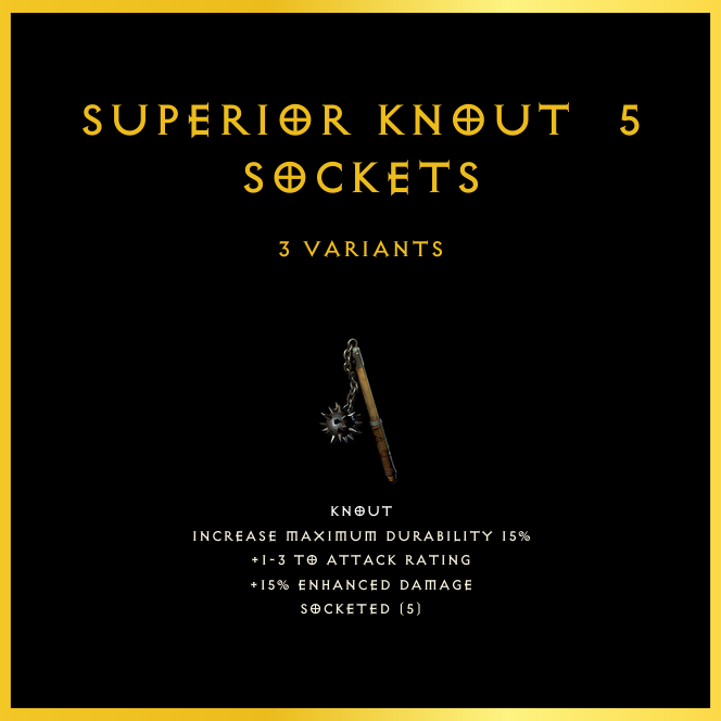 Superior Knout & 5 Sockets