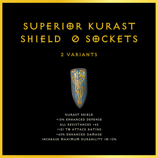 Superior Kurast Shield & 0 Sockets