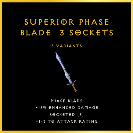 Superior Phase Blade & 3 Sockets