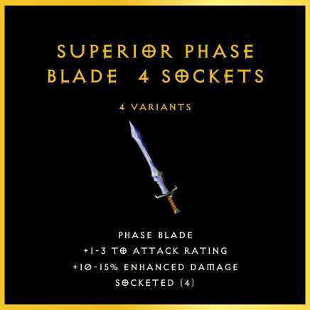 Superior Phase Blade & 4 Sockets