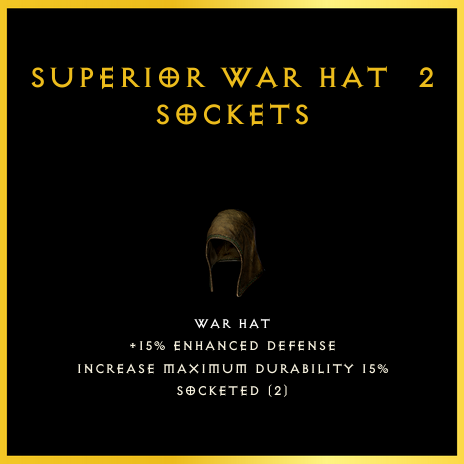 Superior War Hat & 2 Sockets