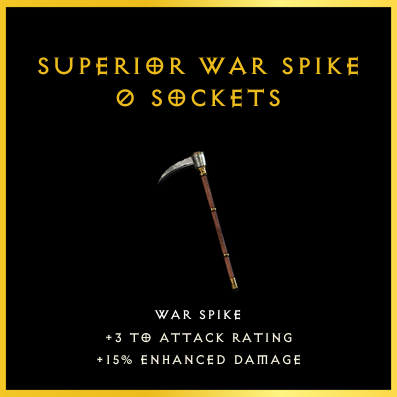 Superior War Spike & 0 Sockets