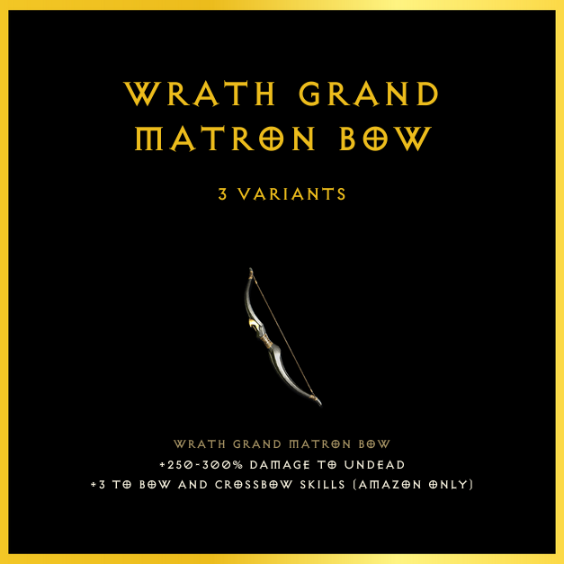 Wrath Grand Matron Bow